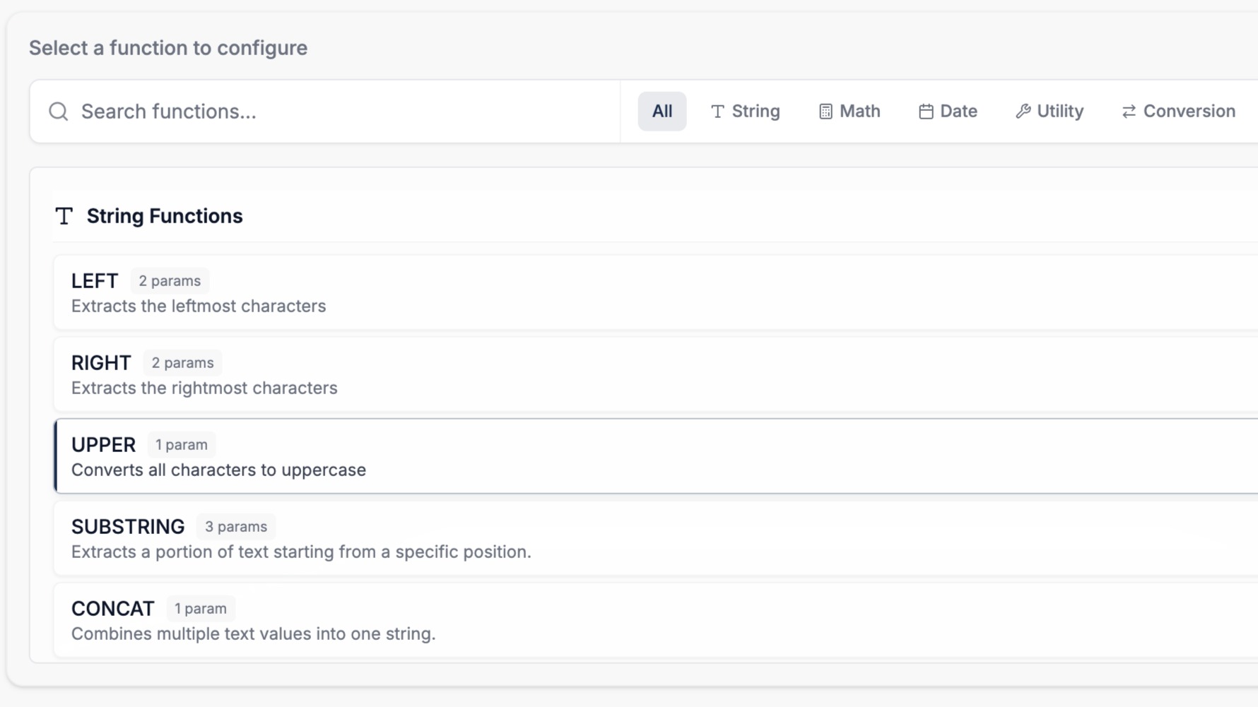 Comprehensive Function Library