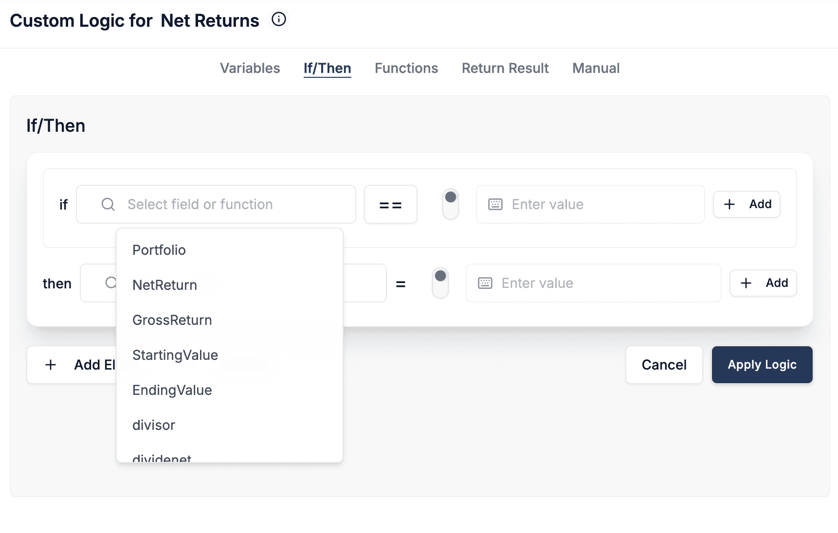 The DataFlowMapper visual Logic Builder