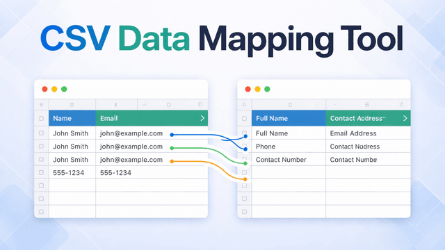 CSV Data Mapping Tool - DataFlowMapper