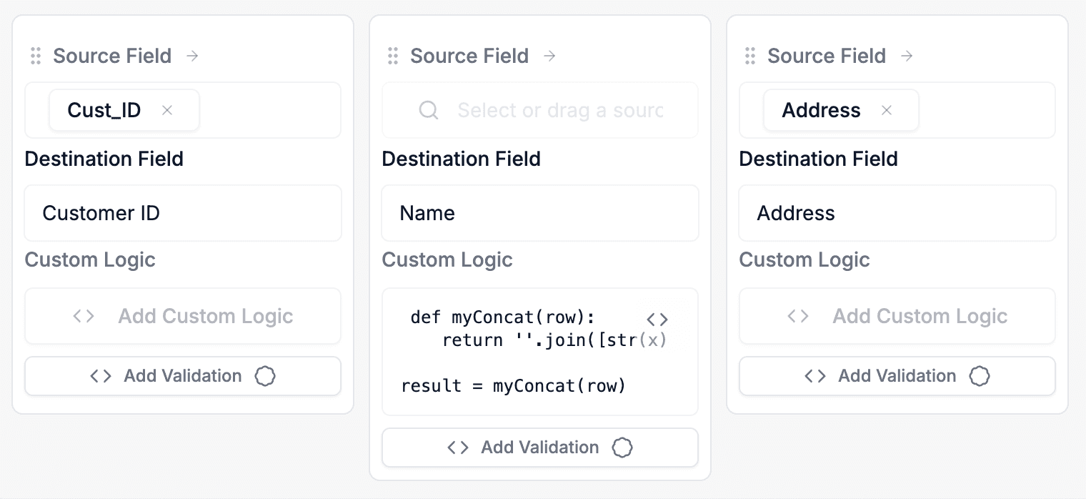 Using DataFlowMapper for data transformation