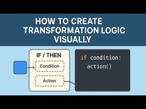How to Create Data Transformation Logic Visually