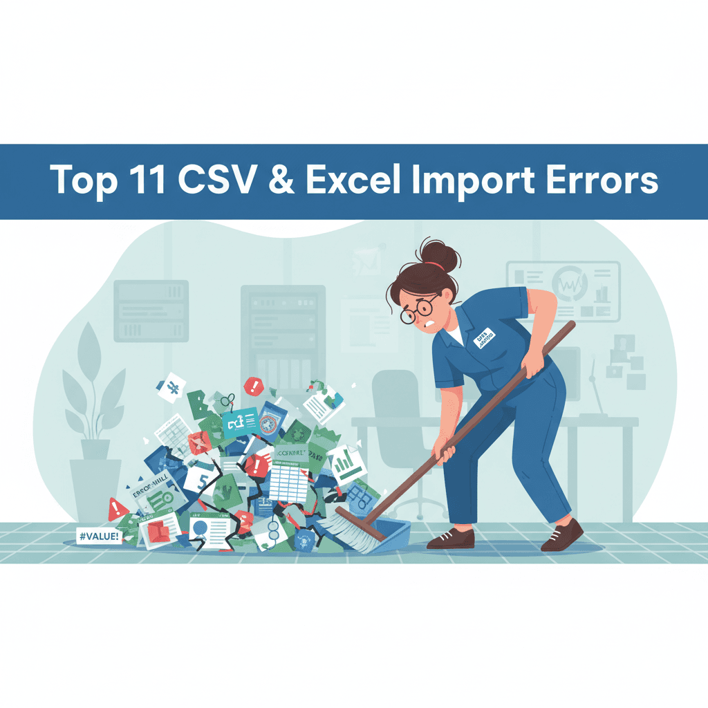 Failed Data Imports: A Quantitative Analysis of the Top 11 CSV & Excel Errors