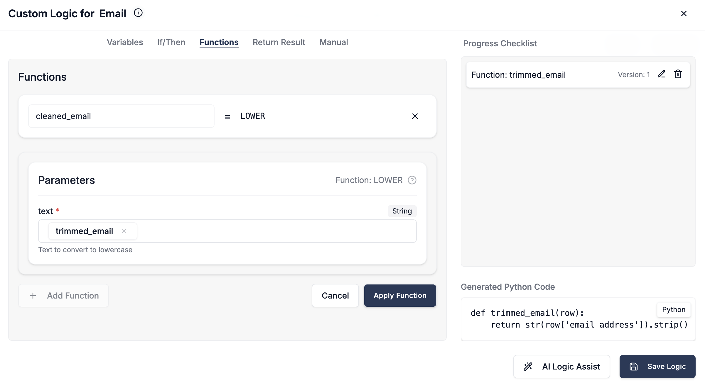 DataFlowMapper UI for correcting formatting issues