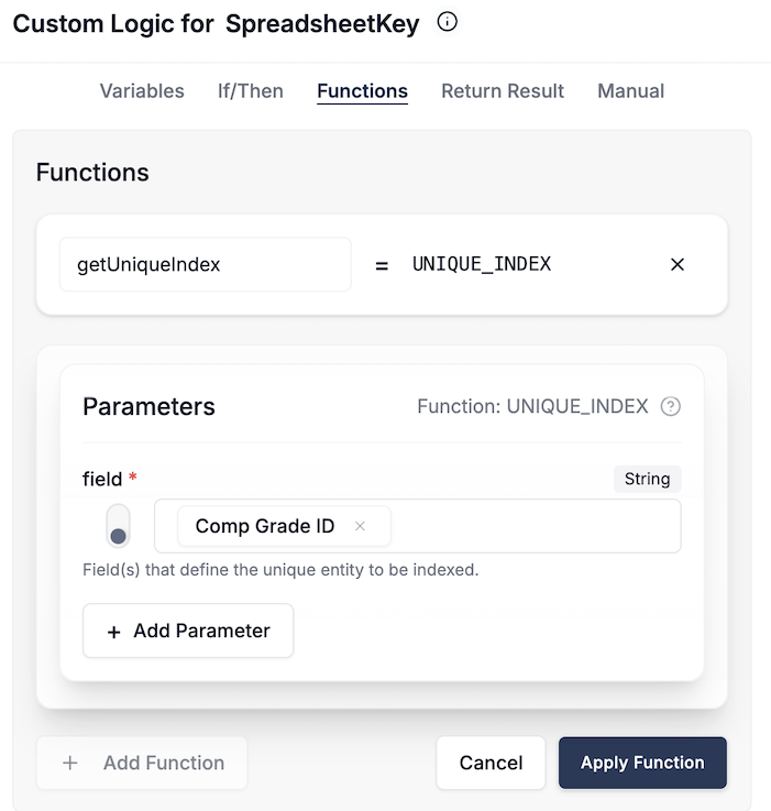 DataFlowMapper function for Workday spreadsheet key