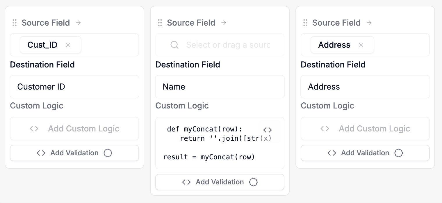 Using DataFlowMapper for data transformation